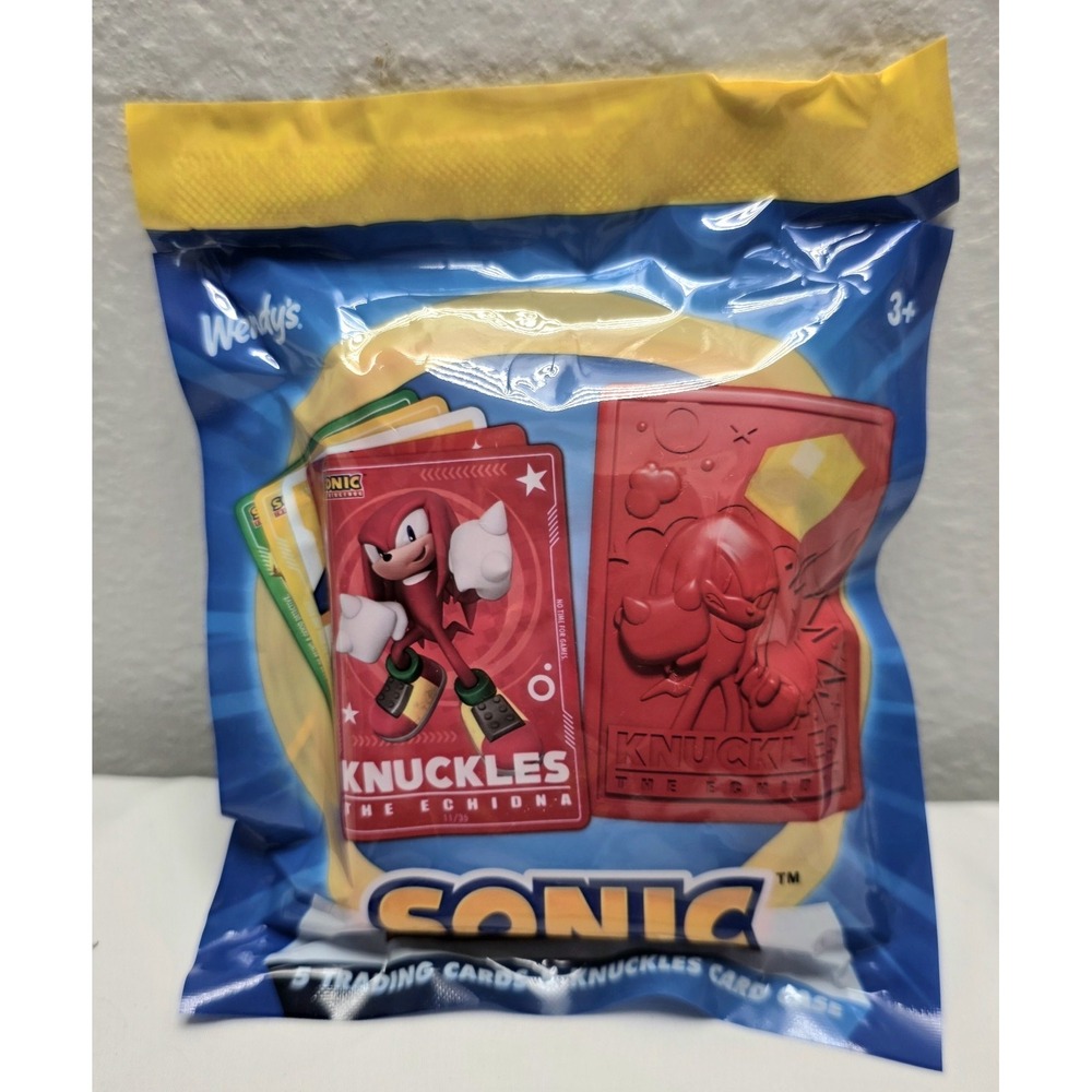 Wendy's Sonic Wendy's Collection 2026 Sealed Pack 5 Cards + Knuckles Case